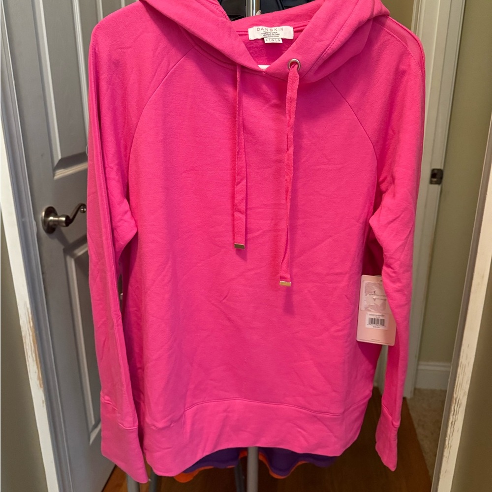 Danskin Hot Pink Women's Sweatshirt size Large